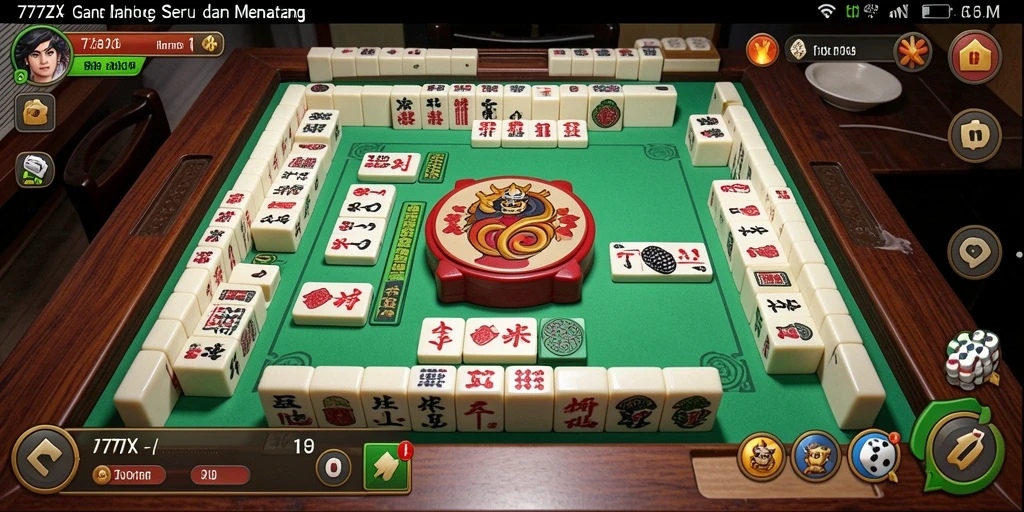 Tampilan menarik saat bermain Mahjong di 777ZX.