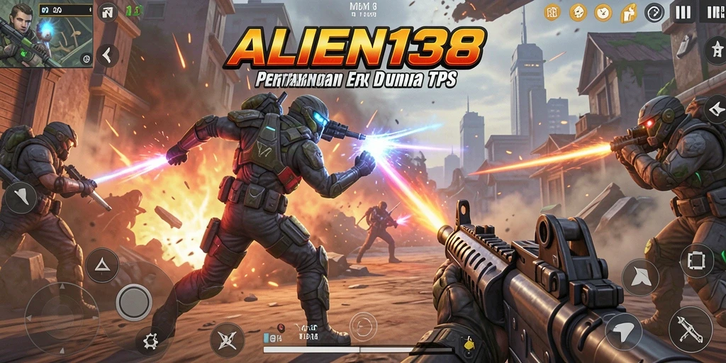 Gameplay seru ALIEN138 dengan aksi tembak-menembak yang intens.
