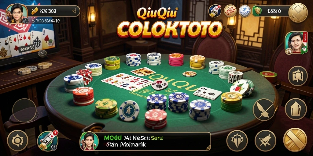 Screenshot dari gameplay QiuQiu COLOKTOTO yang seru.