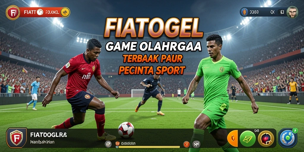 Tampilan gameplay seru dalam aplikasi FIATOGEL olahraga.