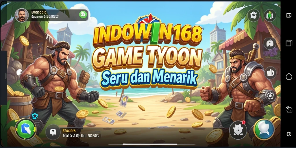Tampilan gameplay seru INDOWIN168 dengan dinamika bisnis yang menarik.