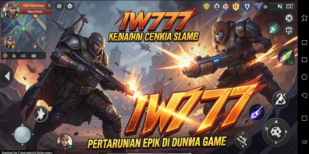 Screeshot IW777 menunjukkan pertarungan seru antar karakter.