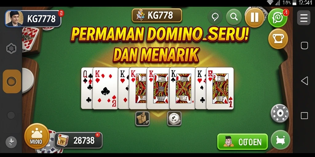 Tampilan gameplay Domino yang menarik dan seru di KG778.