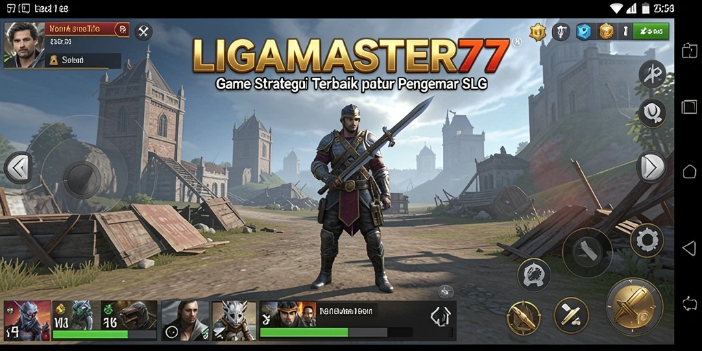 Tampilan gameplay menegangkan di LIGAMASTER77 dengan pertempuran yang mendebarkan.