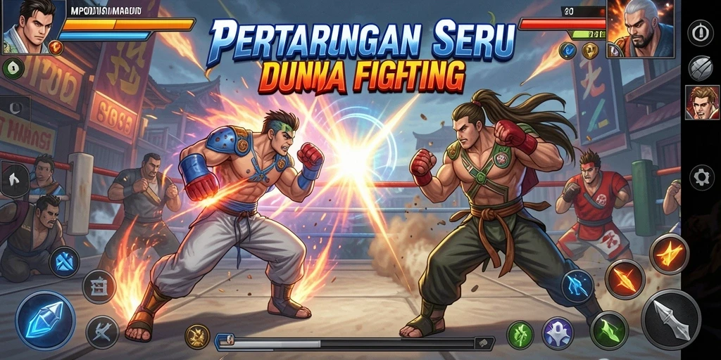 Tampilan gameplay yang mendebarkan dari MPOID saat pertarungan berlangsung.