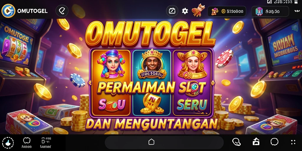 Tangkapan layar gameplay OMUTOGEL yang penuh warna dan menarik.