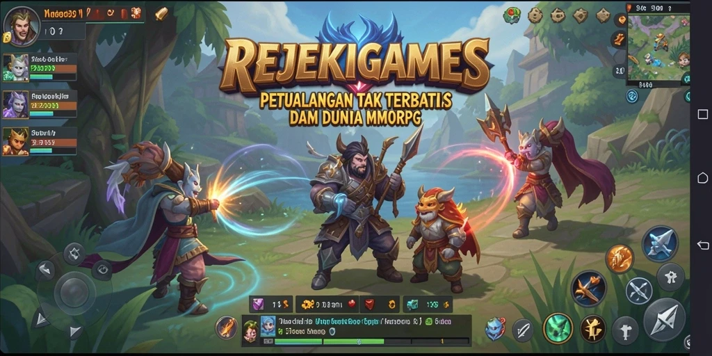 Tampilan gameplay seru dari REJEKIGAMES yang menampilkan petualangan epik.