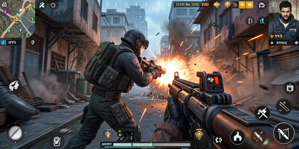 Tampilan seru dari gameplay TPS RPYYY yang menantang.