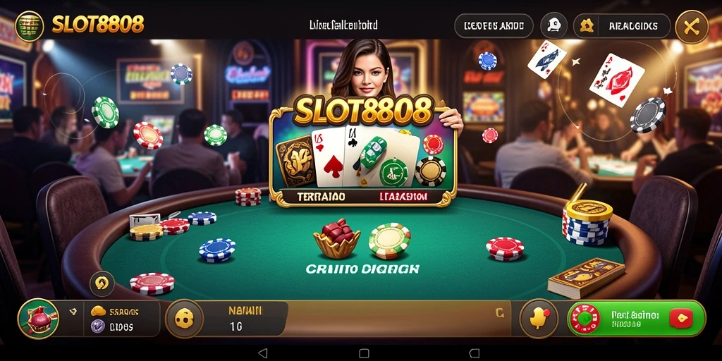 Tampilan gameplay SLOT8808 yang menarik dan interaktif di Live Casino.