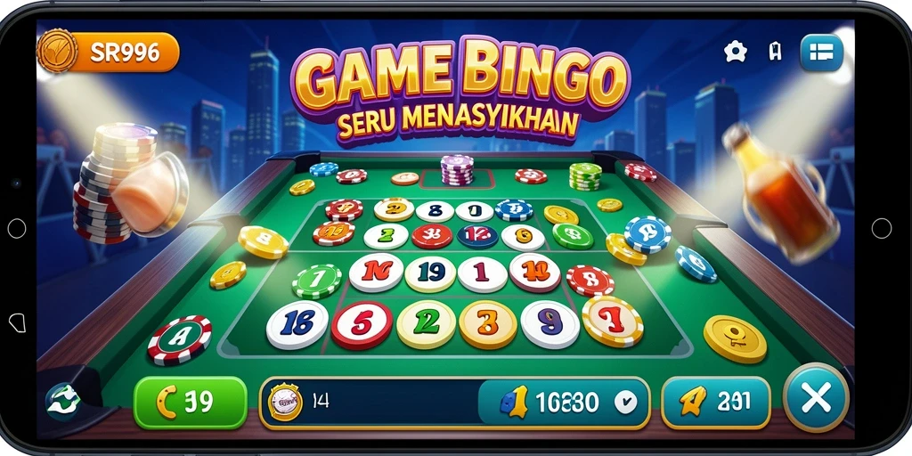 Screenshot gameplay SR996 yang menunjukkan aksi Bingo yang seru.